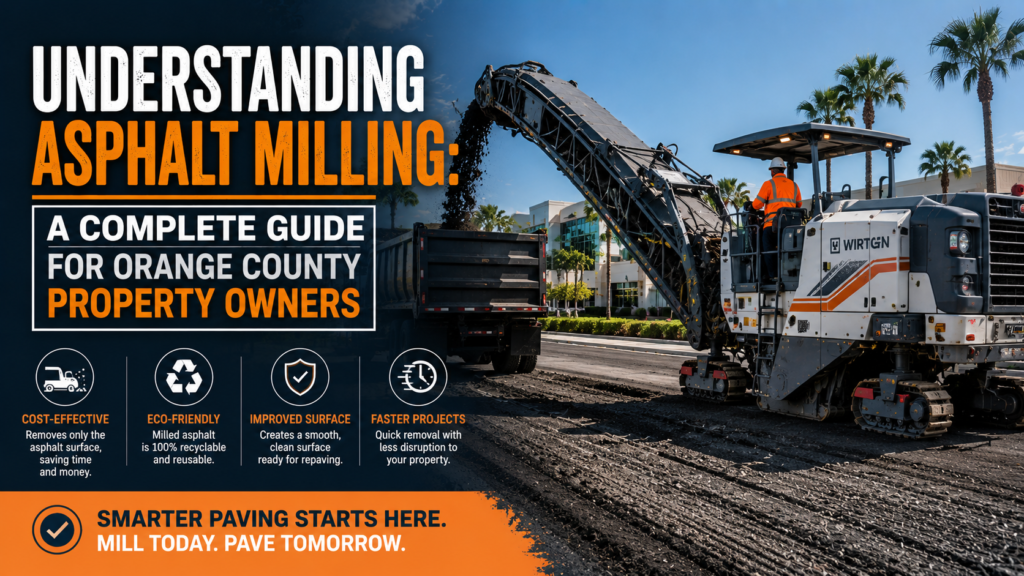 Understanding Asphalt Milling: A Complete Guide for Orange County Property Owners